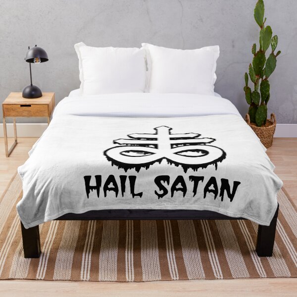 Item preview, Leviathan cross Hail Satan designed and sold by DevilessDesigns.