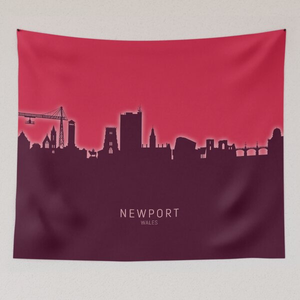 Artikelvorschau, Newport Wales Skyline entworfen und verkauft von ArtPrints.