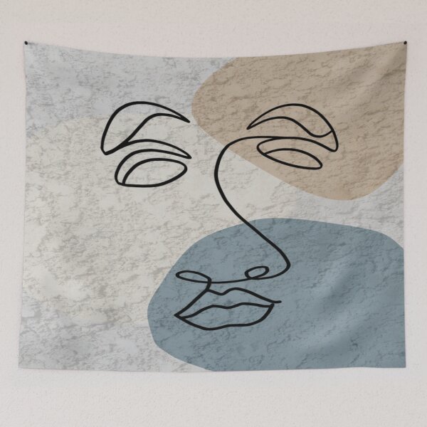 Item preview, Abstract Face design on abstract background. decorating, design designed and sold by jayne0524.