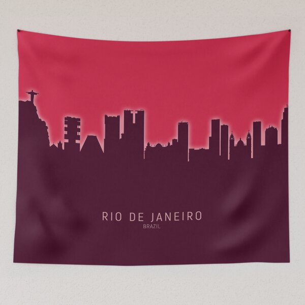 Item preview, Rio de Janeiro Brazil Skyline designed and sold by ArtPrints.