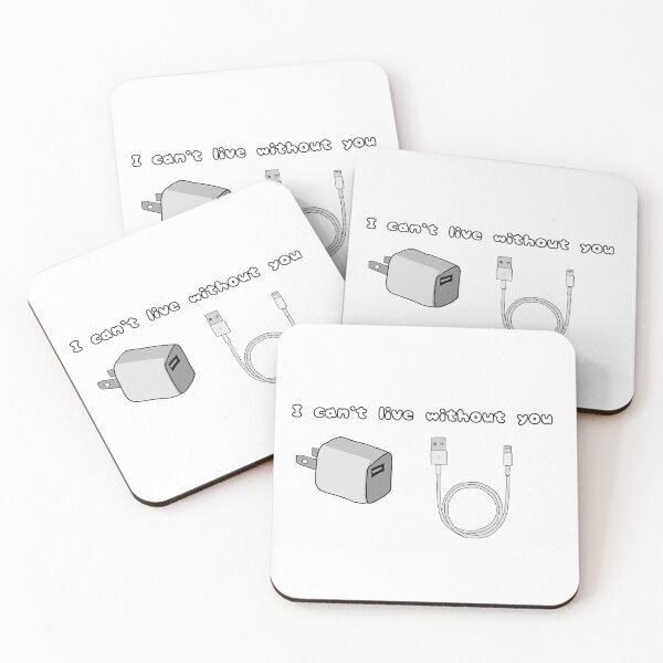 Item preview, I can’t live without you charger designed and sold by Xcute-stickersX.