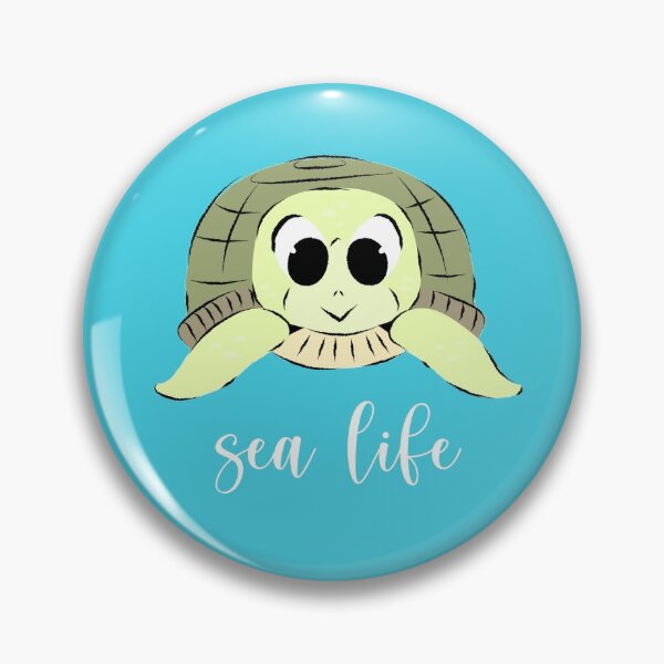 Item preview, Sea life with cute small green yellow cartoon save the turtle designed and sold by BabyPaws.