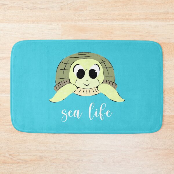 Item preview, Sea life with cute small green yellow cartoon save the turtle designed and sold by BabyPaws.