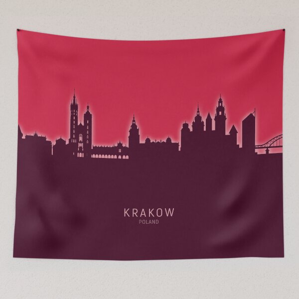 Item preview, Krakow Poland Skyline designed and sold by ArtPrints.