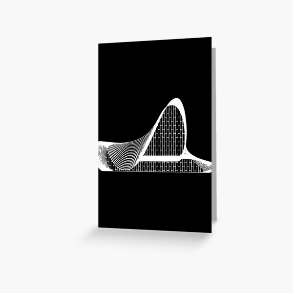 Item preview, Zaha Hadid - Heydar Aliyev Center - white outline designed and sold by TinyTreeHugger.
