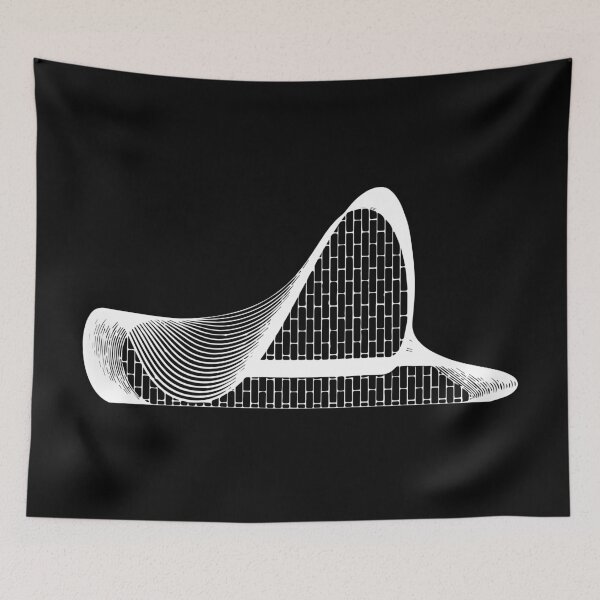 Item preview, Zaha Hadid - Heydar Aliyev Center - white outline designed and sold by TinyTreeHugger.