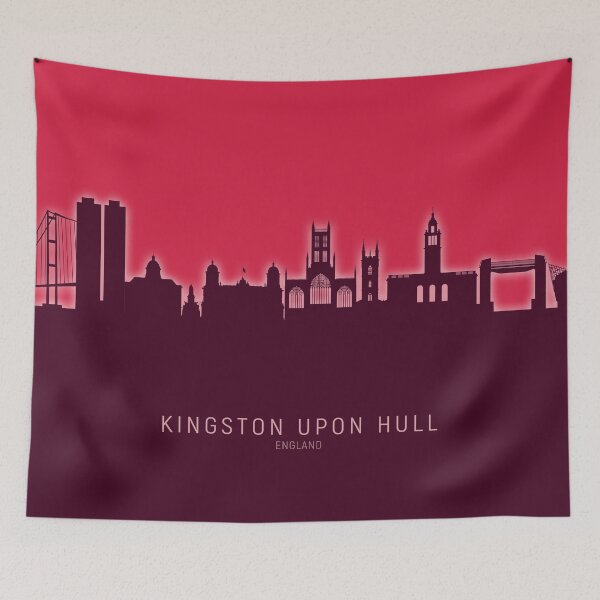 Item preview, Kingston upon Hull England Skyline designed and sold by ArtPrints.