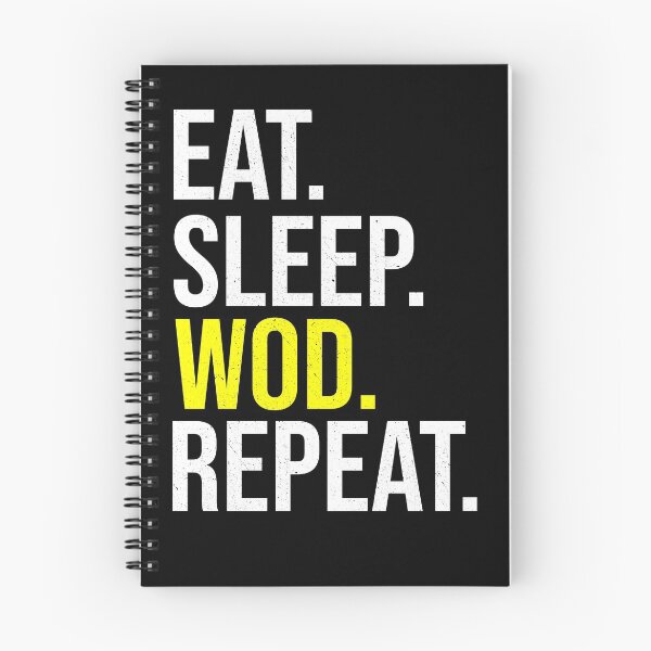 Item preview, Eat Sleep WOD Repeat Funny Mens Womens Gift T-Shirt Fitness Gym Health Work Out  designed and sold by Talia  Jones.