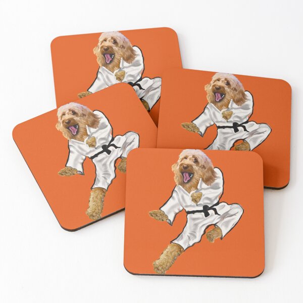 Item preview, Cavapoo Fists of furry Kong fu Cava - Karate - martial arts Cavapoo Cavoodle puppy dog  - cavalier king charles spaniel poodle, puppy love designed and sold by Artonmytee.