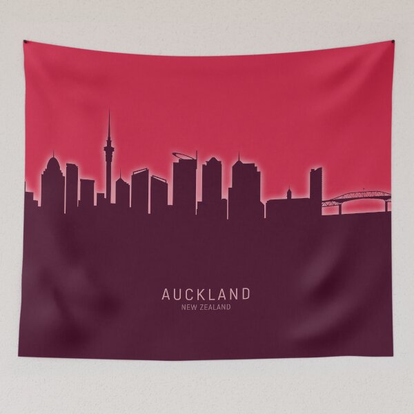 Item preview, Auckland New Zealand Skyline designed and sold by ArtPrints.