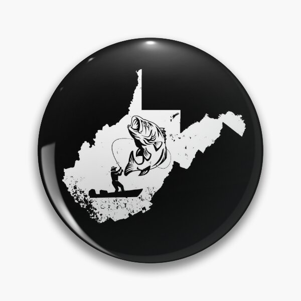 Item preview, West Virginia Fishing Shirt Love Lake or River Distressed Gear designed and sold by DynamicDesign.