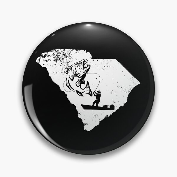 Item preview, South Carolina Fishing Shirt Love Lake or River Distressed Gear designed and sold by DynamicDesign.