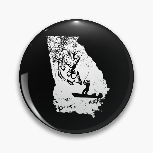 Item preview, Georgia Fishing Shirt Love Lake or River Fish Distressed Gear designed and sold by DynamicDesign.
