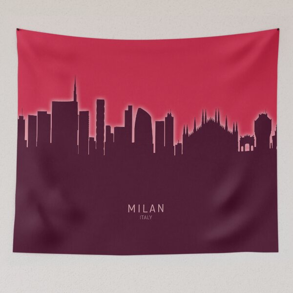 Item preview, Milan Italy Skyline designed and sold by ArtPrints.
