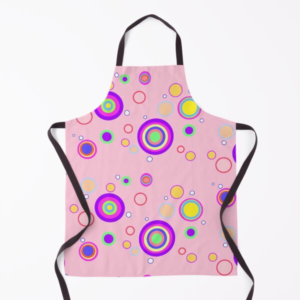 Item preview, Pink Early 2000s Colourful Circles Geometrical Pattern  designed and sold by junepillows.