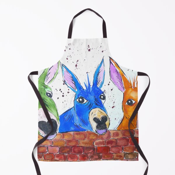 Item preview, Three Quirky Colourful Donkeys designed and sold by Casimirasart.