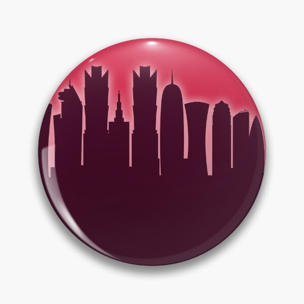 Item preview, Doha Qatar Skyline designed and sold by ArtPrints.