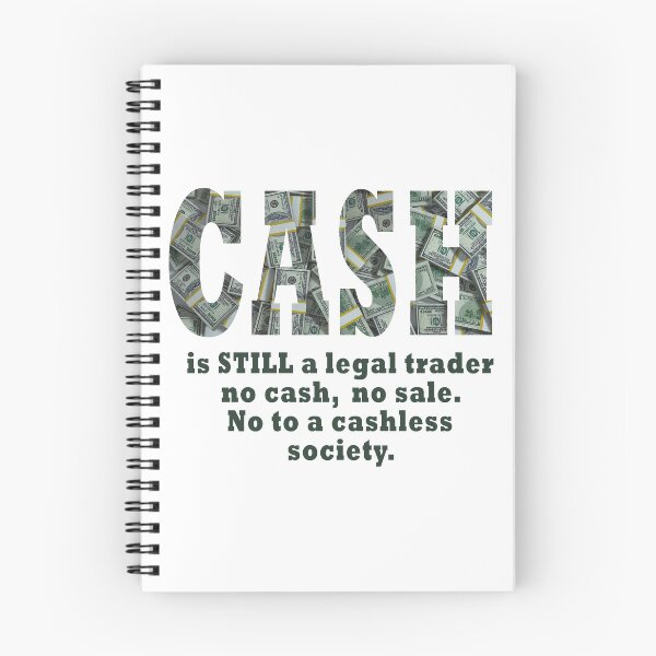 Item preview, No to cashless society - boycott protest designed and sold by ArtOfRebellion.