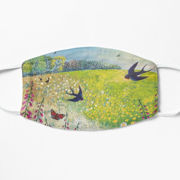 Butterflies and Swallows Flat Mask
