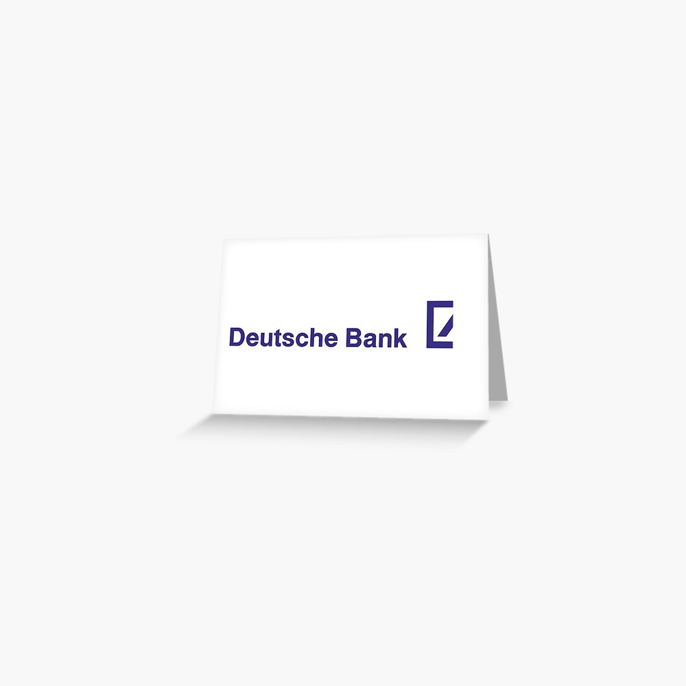 Deutsche Bank Logo Greeting Card By Dagnolocarlo Redbubble