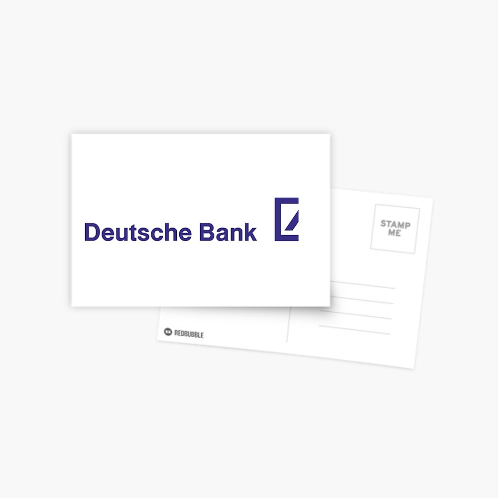 Deutsche Bank Logo Greeting Card By Dagnolocarlo Redbubble