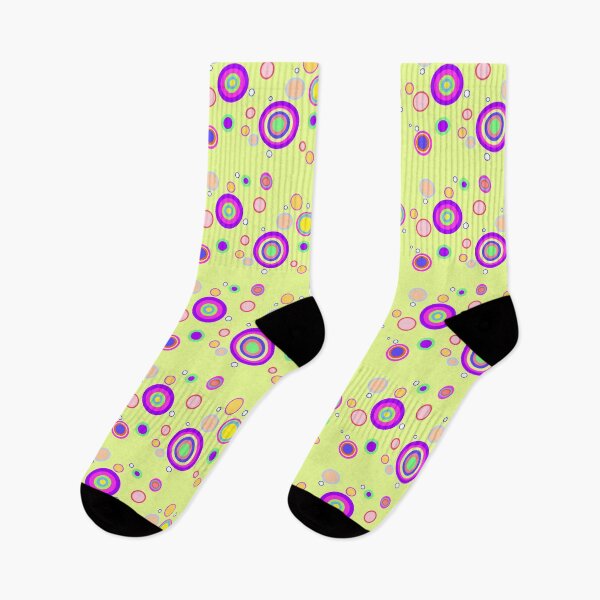 Item preview, Green Early 2000s Colourful Circles Geometrical Pattern  designed and sold by junepillows.