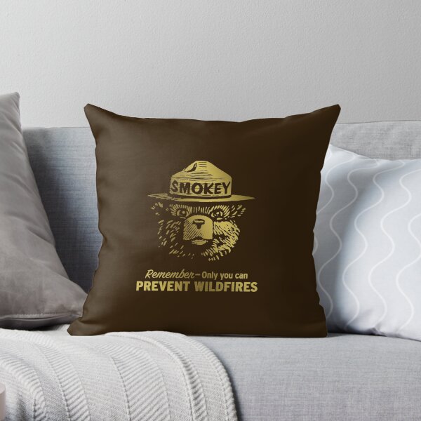 Smokey The Bear - Prevent Wildfire Throw Pillow