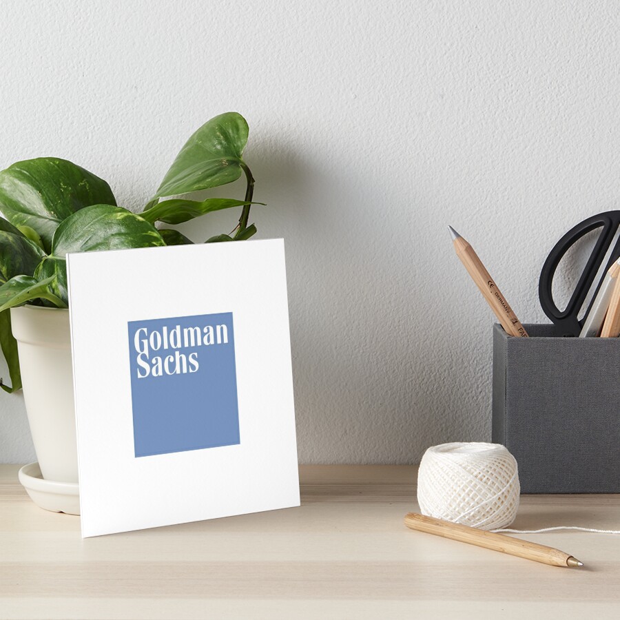 Goldman Sachs Logo Art Board Print By Dagnolocarlo Redbubble