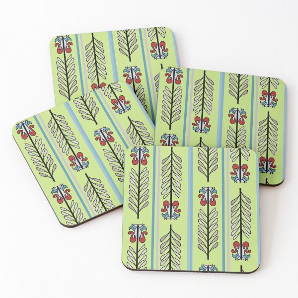 Item preview, Ethnic Fern Batik - Lime Green designed and sold by BumbleChynxBee.