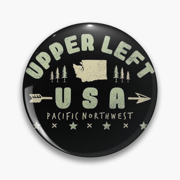 Item preview, Upper Left USA Northwest Pacific Vintage Distressed Design designed and sold by miftake.