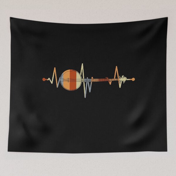 Item preview, Banjo Heartbeat Bluegrass Gift Country Music Banjo designed and sold by DSWShirts.