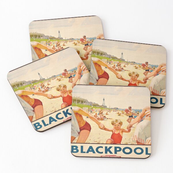 Aperçu de l'œuvre affiche de chemin de fer Blackpool créée et vendue par stickart-marek.