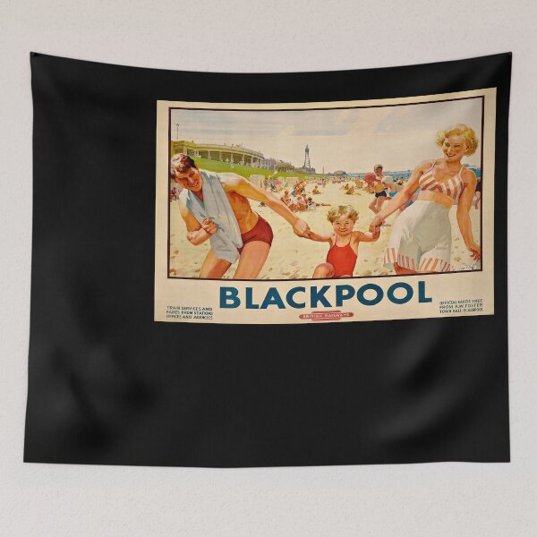 Item preview, Railway Poster Blackpool designed and sold by stickart-marek.
