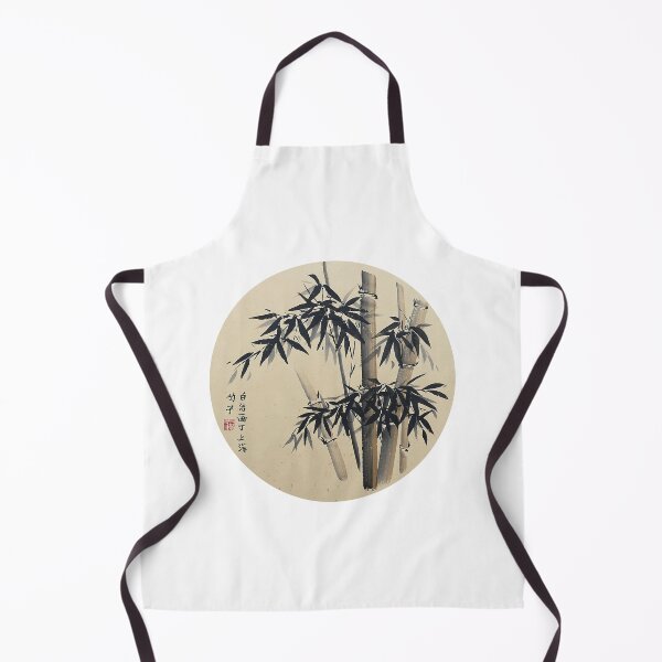 Item preview, Bamboo - black on gold - round designed and sold by Birgit Moldenhauer.