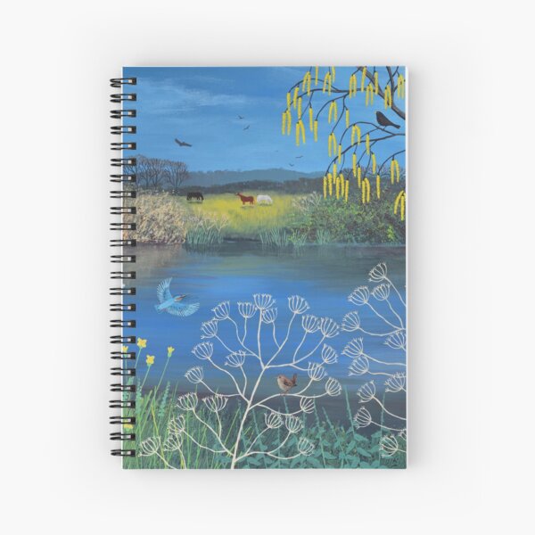 Kingfisher Blue Spiral Notebook