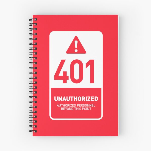 Item preview, HTTP Error 401 Unauthorized (Red) designed and sold by VoodooCircus.