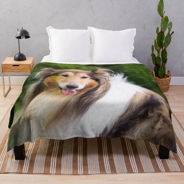 Item preview, Collie Standing On Stone Wall designed and sold by KarenWoodArt.