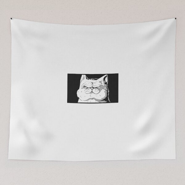 Item preview, Shocked Angry Black And White Cat designed and sold by Krazh.