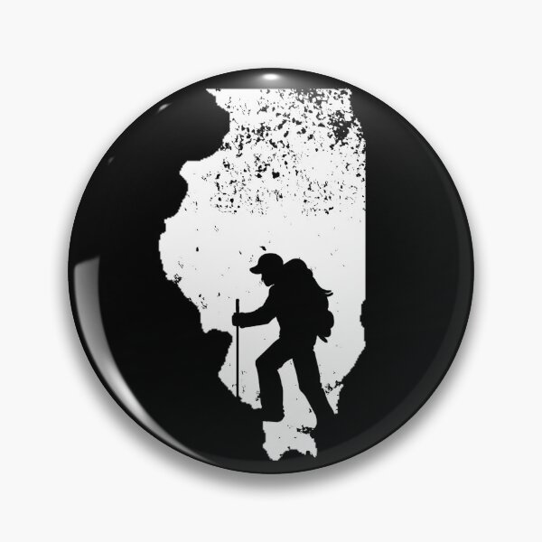 Item preview, Illinois Hiker Shirt Love Mountain Hiking Distressed Gear designed and sold by DynamicDesign.