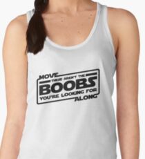Move Along These Aren't The Boobs You're Looking For (black) Women's Tank Top