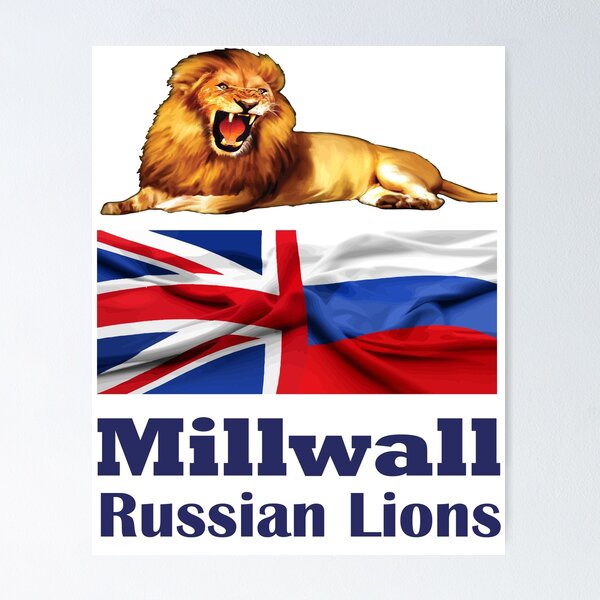 Item preview, Millwall Russian Lions - Russia and Great Britain designed and sold by Millwall.store.
