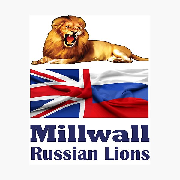 Item preview, Millwall Russian Lions - Russia and Great Britain designed and sold by Millwall.store.