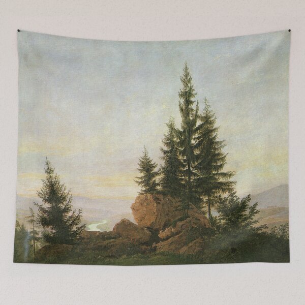 Artikelvorschau, Blick in das Tal der Elbe - Caspar David Friedrich entworfen und verkauft von TemporaryArt.