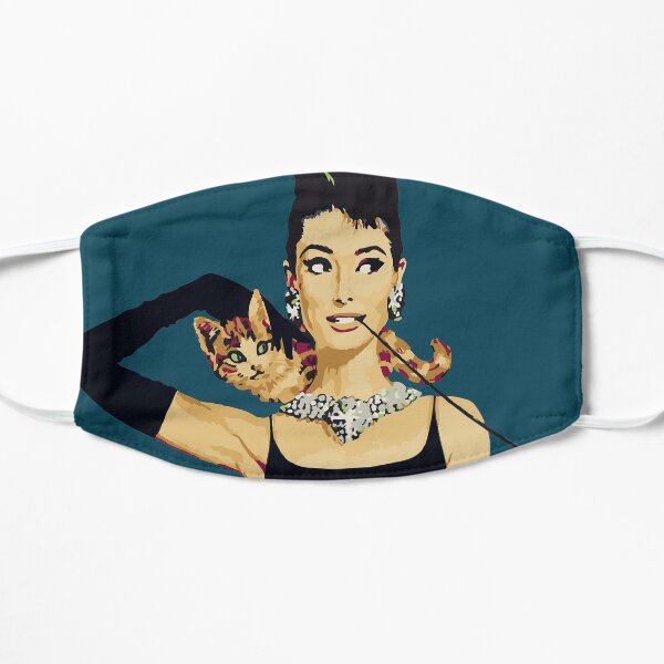 Breakfast at Tiffanys | Audrey Hepburn Blue Flat Mask