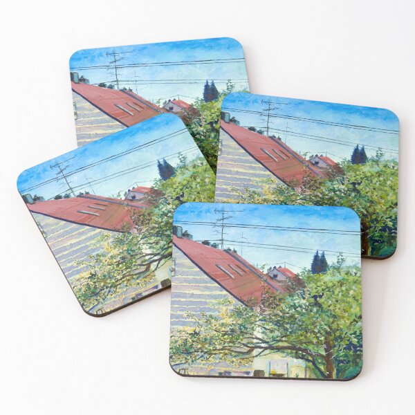 Item preview,  when I decided to finish painting a picture every day. It shows our neighbor's apple tree in Augsburg. designed and sold by Lillian Berthel.