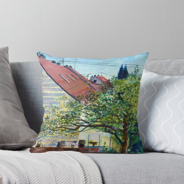 Item preview, when I decided to finish painting a picture every day. It shows our neighbor's apple tree in Augsburg. designed and sold by Lillian Berthel.