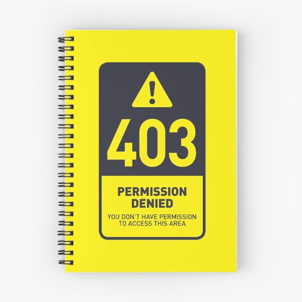 Item preview, HTTP Error 403 Permission Denied Area (Yellow) designed and sold by VoodooCircus.
