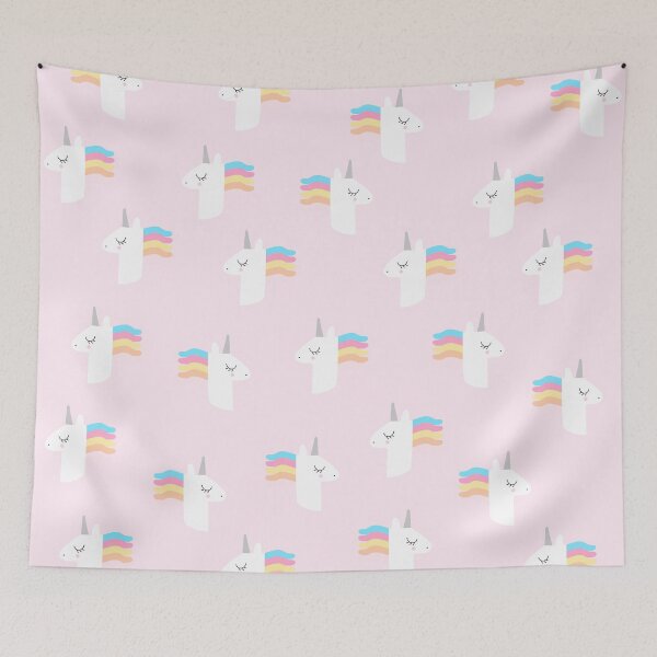 Item preview, Cute Unicorn on Pink Background designed and sold by kapotka.