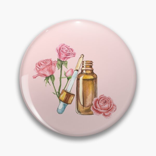Item preview, Pink Rose Essential Oil Bottle and Dropper designed and sold by Alicia Chee.