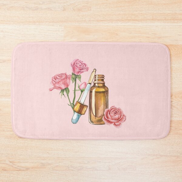 Item preview, Pink Rose Essential Oil Bottle and Dropper designed and sold by Alicia Chee.